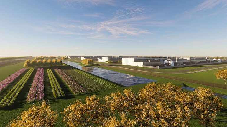 Sfeerimpressie datacenter Zeewolde.
