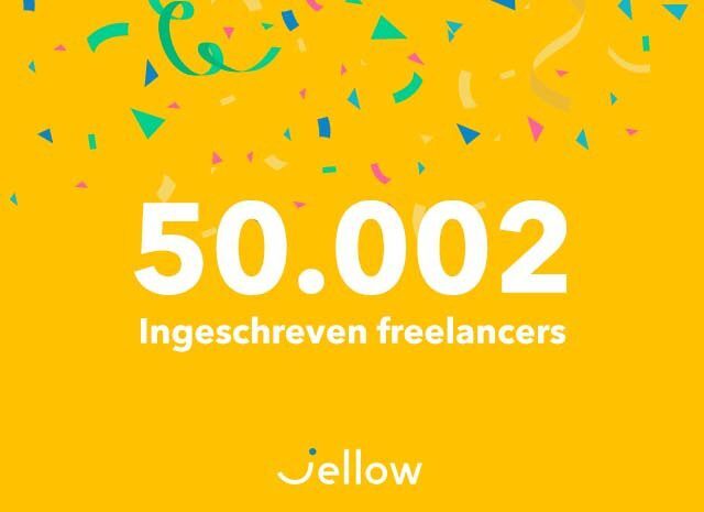 Jellow verwelkomt 50.000ste freelancer