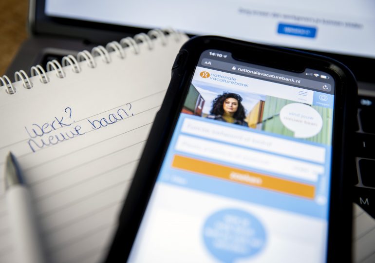 Een foto op de website van de Nationale Vacaturebank valt onder commercieel gebruik. Foto: ANP / Koen van Weel