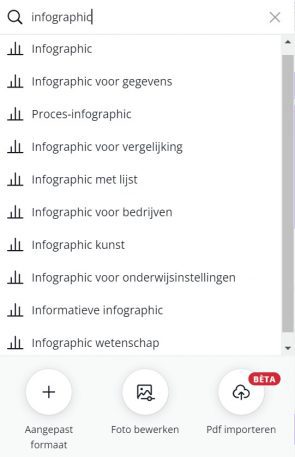 Canva inzetten voor bedrijf - infographic