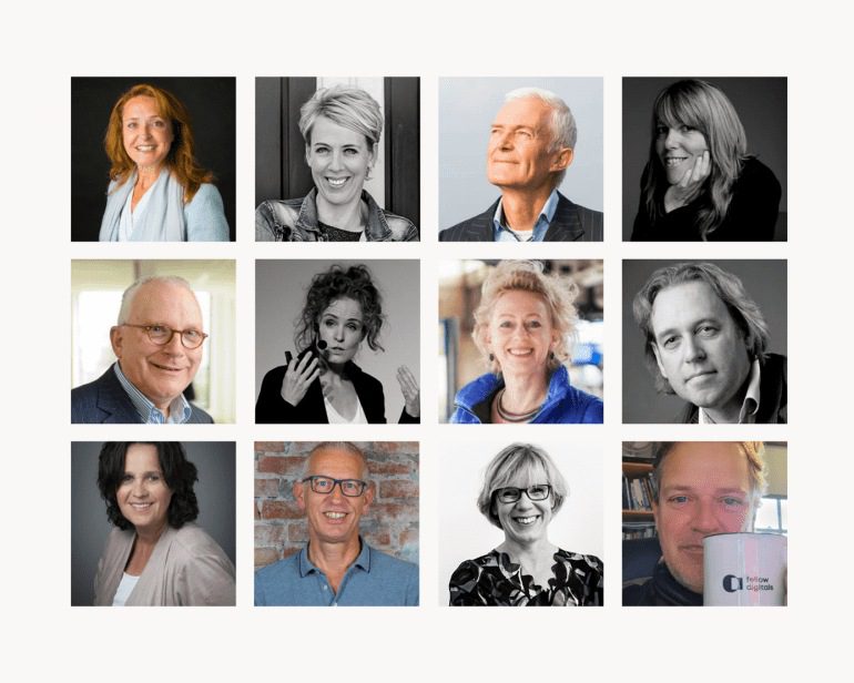 Portretten experts die aan het woord komen over digital employee experience