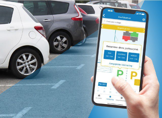 Reserveer nu ook een parkeerplaats met werkplek beheersysteem FlexWhere