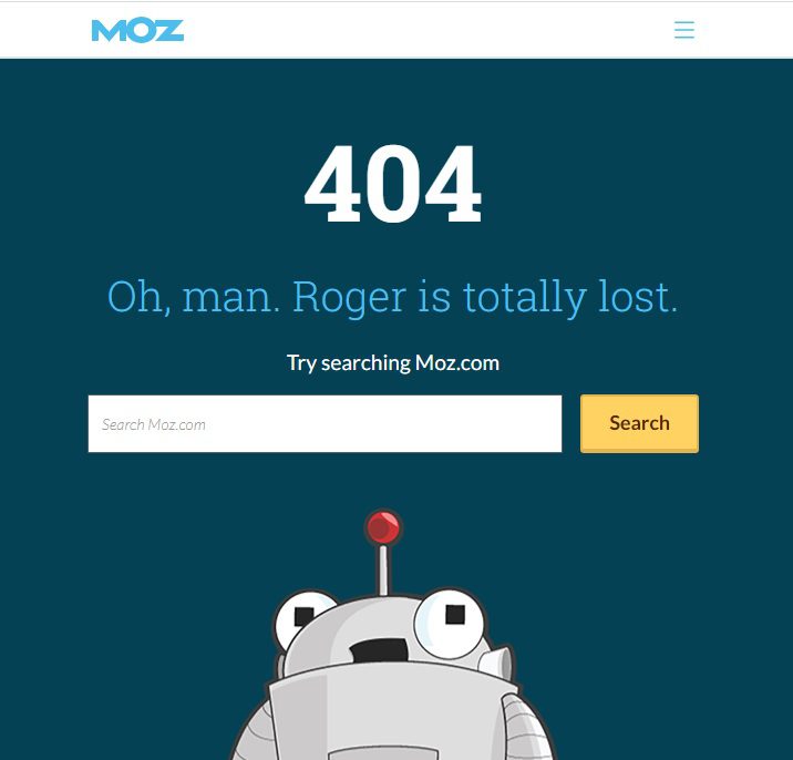 Meest originele 404-pagina's - Moz