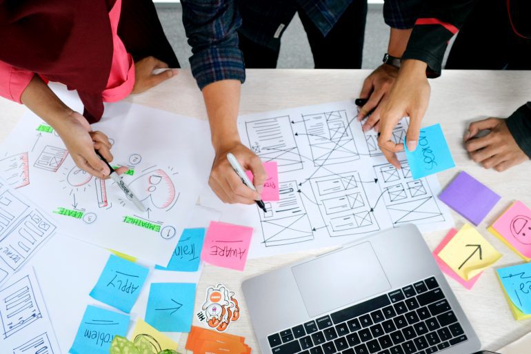 Wireframing met Design Thinking