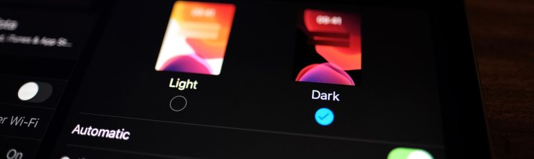 Dark mode op telefoon
