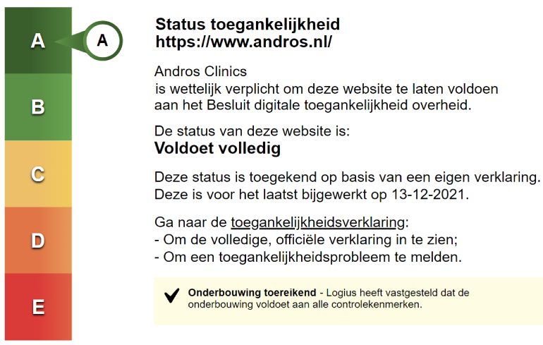 Toegankelijkheidsverklaring.
