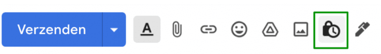 Screenshot vertrouwelijke modus in Gmail