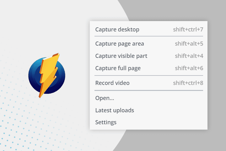 Schreenshot van Chrome-extentie Monosnap.