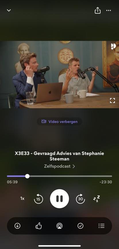 Podimo podcast afspelen