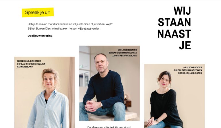 Call-to-action van Wijstaannaastje: Spreek je uit. 