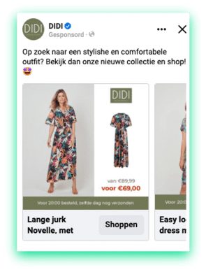Winnende versie van Didi-advertentie