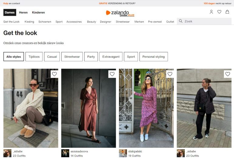 Screenshot Zalando