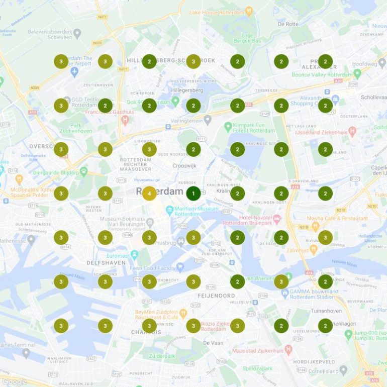 Service gebiden Google Bedrijfsprofiel lokaal