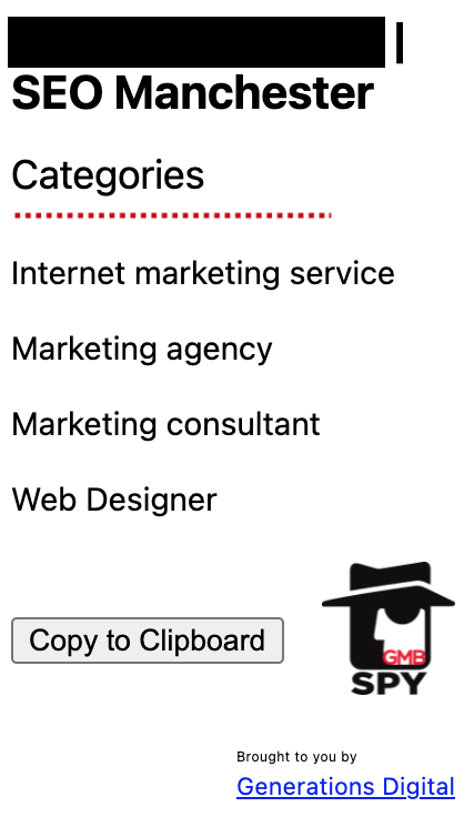 Voor Google Bedrijfsprofiel categorieen concurrent