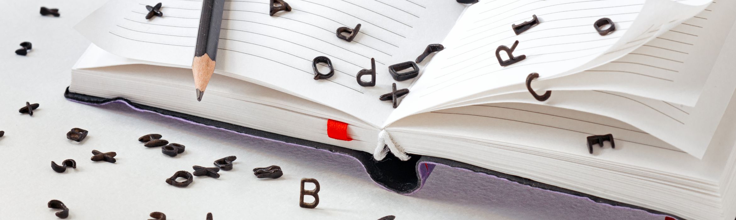 Letters die content voorstellen.