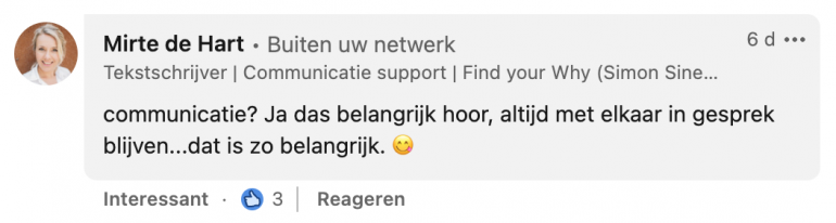 Misverstand over communicatie