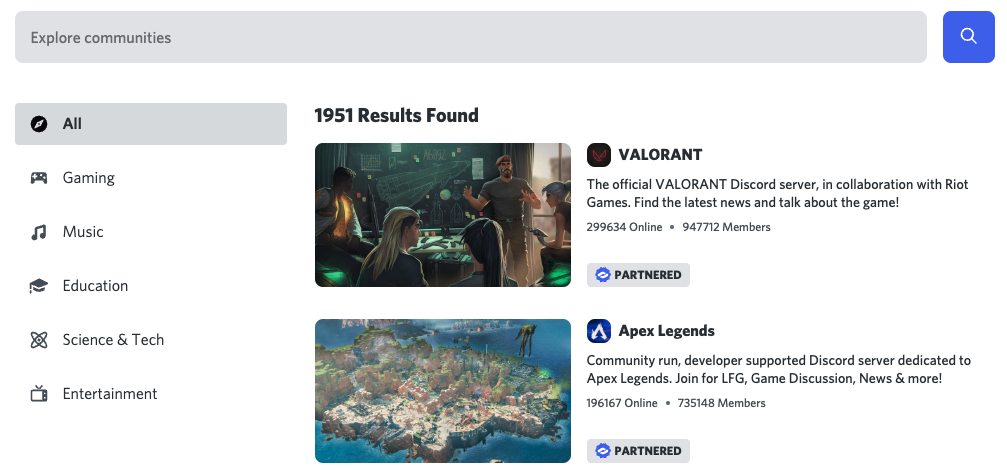 Screenshot van Discord.