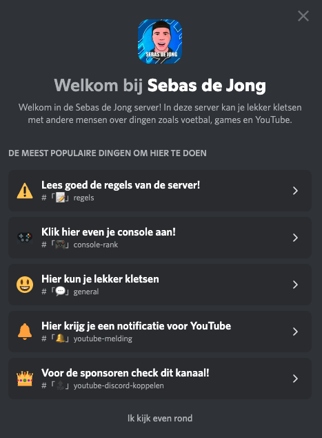 Voorbeeld van een community.