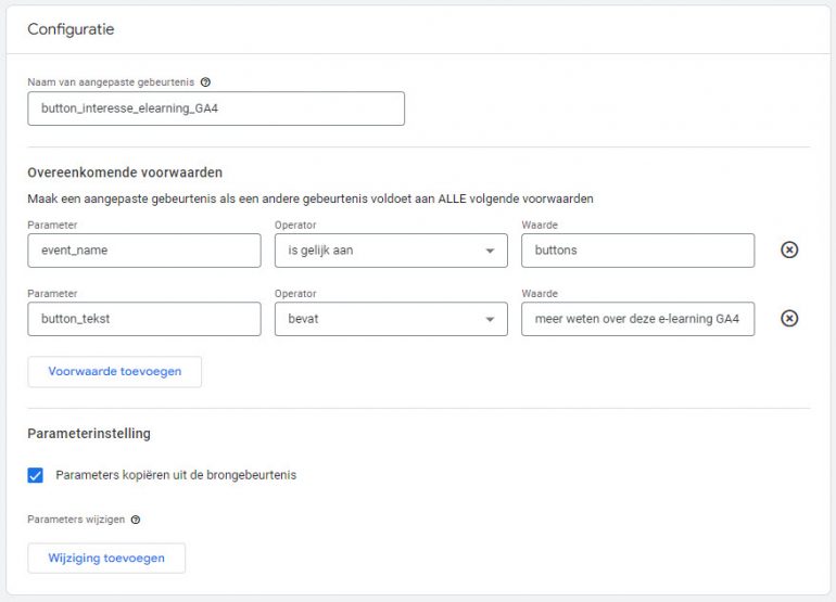 gebeurtenis maken in GA4