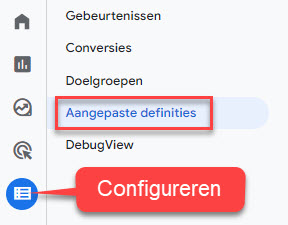 aangepaste definities
