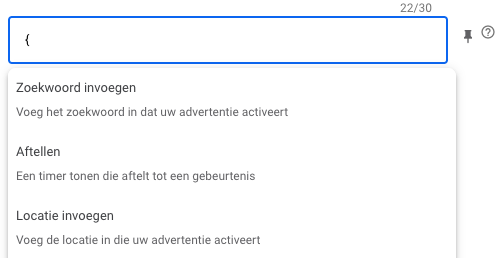 Soorten ad customizers