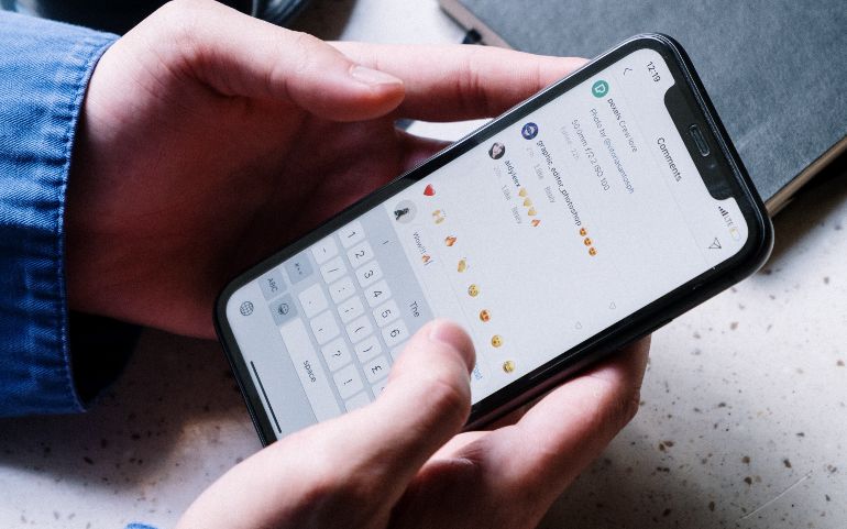 Instagram-comment interactie