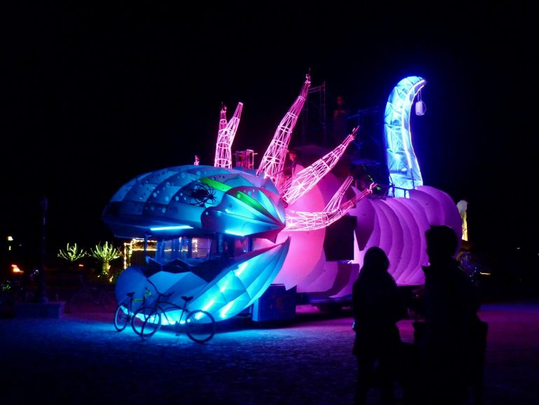 Burning man art car