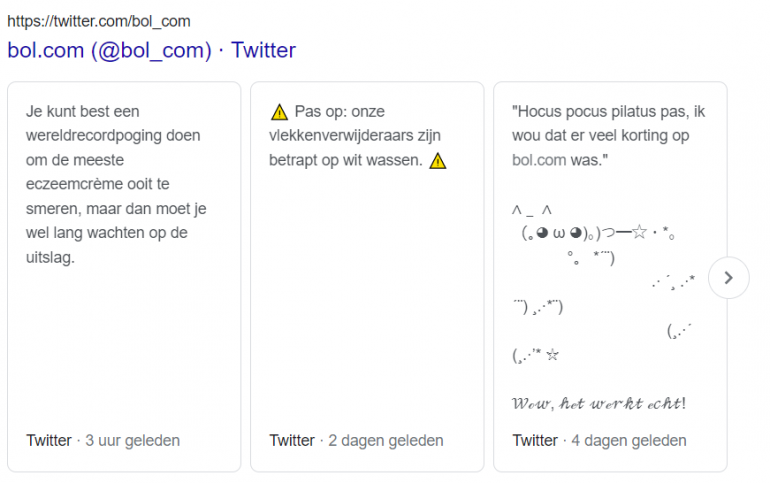 Tweets van Bol.com.