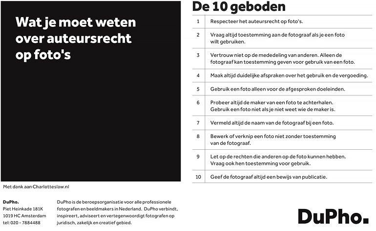 10 geboden fotografie