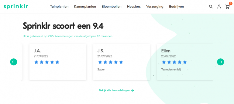 homepage Sprinklr reviews