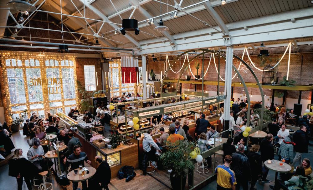 Foto van flexwerkplek de Kanarie Club in Amsterdam.