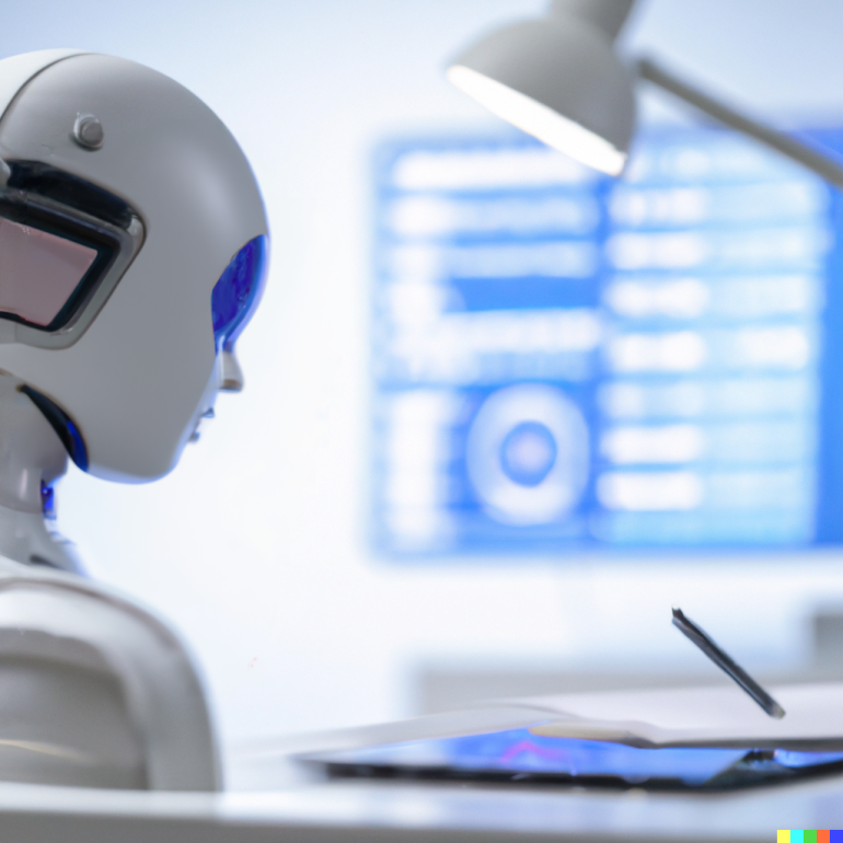 Robot aan het werk
