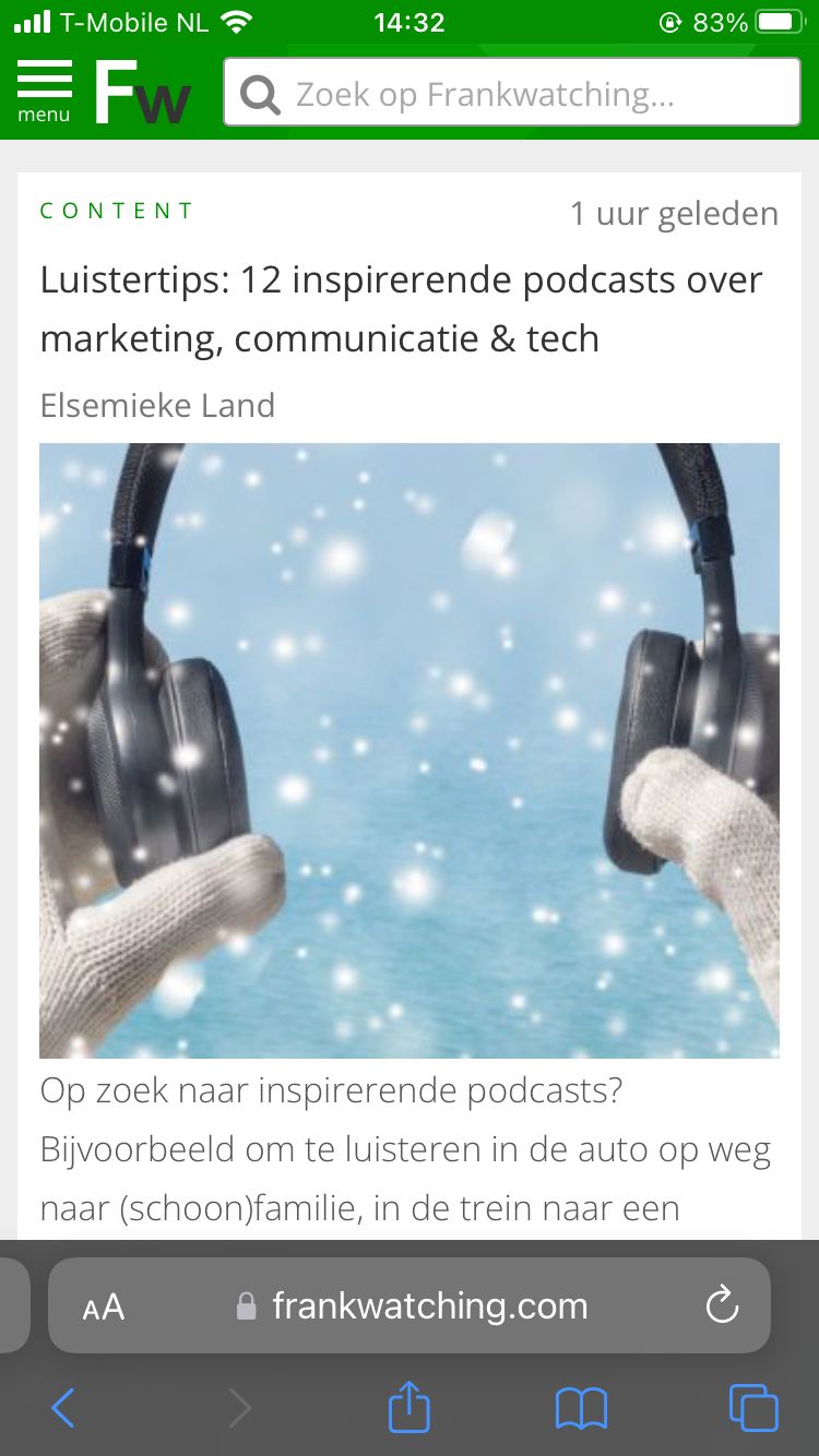 App maken van een website