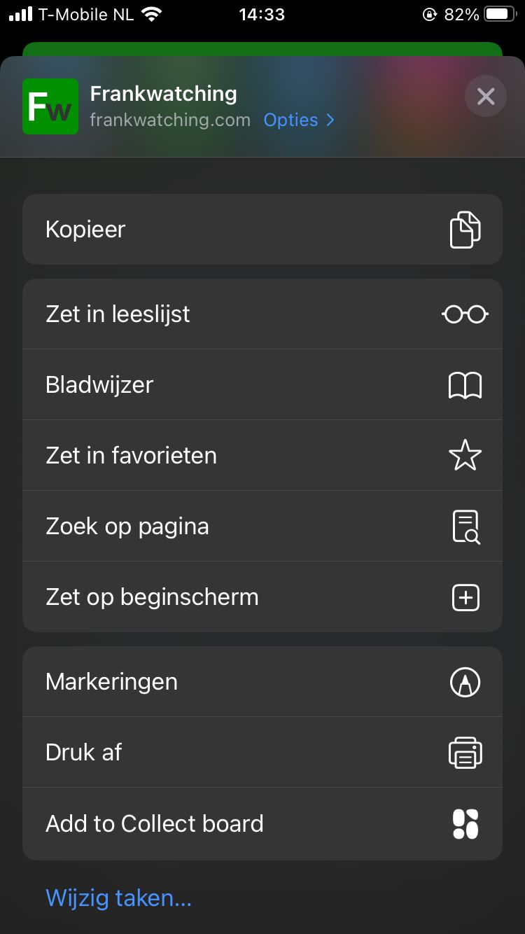 App maken van een website