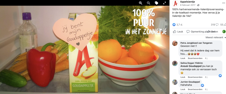 Appelsientje Valentijnsverrassing