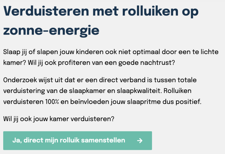 Voorbeeld solar rolluiken