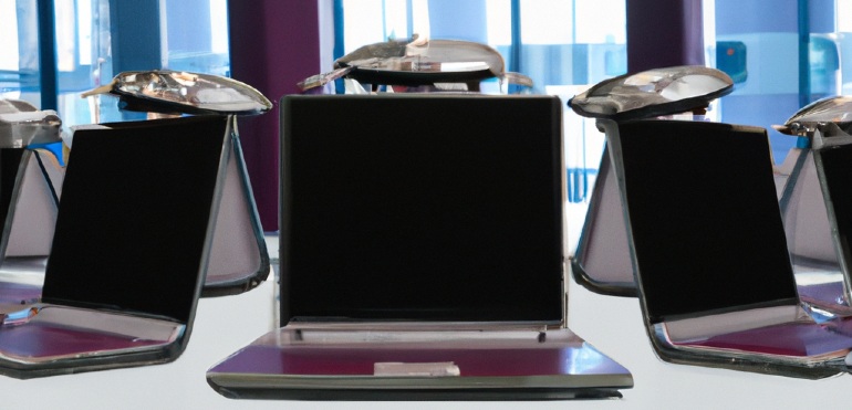 Deksels op laptops.