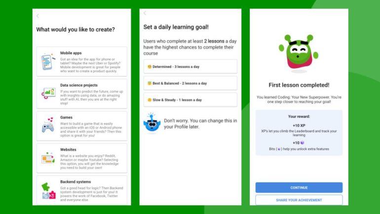 Programmeren leren met Sololearn.