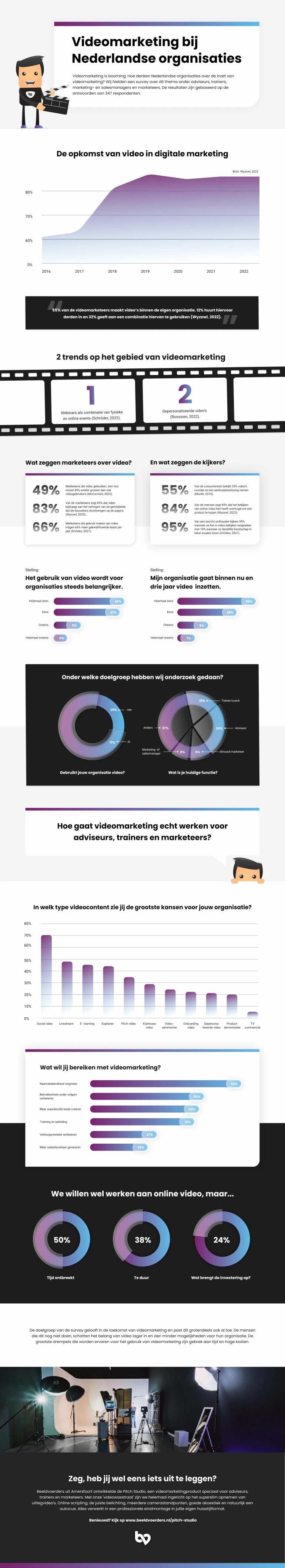 Infographic Videomarketing in Nederland