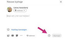 LinkedIn inplannen