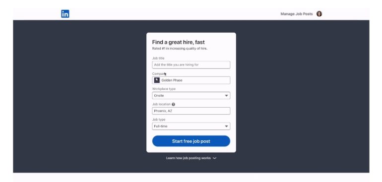 manage job posts