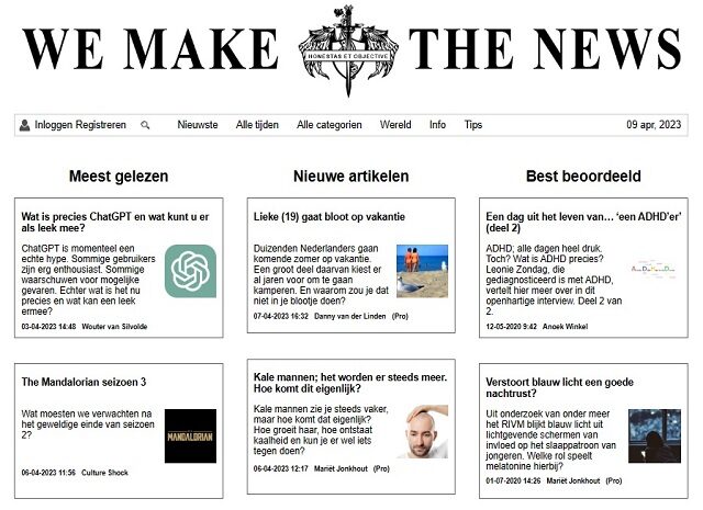 Reboot en rebuild van de nieuwsportaal startup Wemakethenews