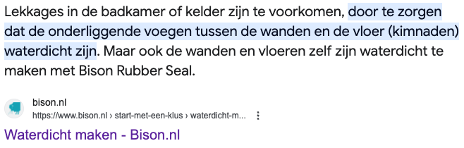 Artikel Bison in Google 
