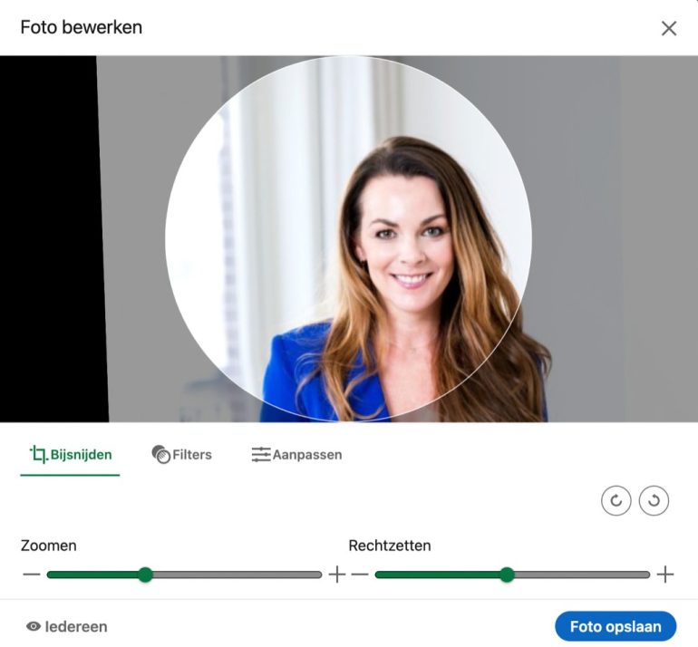 Profielfoto van Marjolein op haar LinkedIn-profiel.