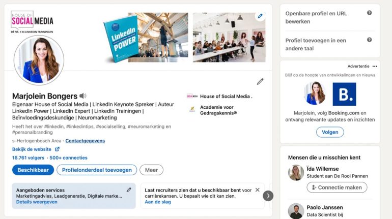 URL van je LinkedIn-profiel bewerken.