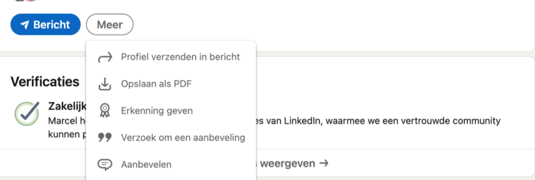 Verzoek om aanbeveling.