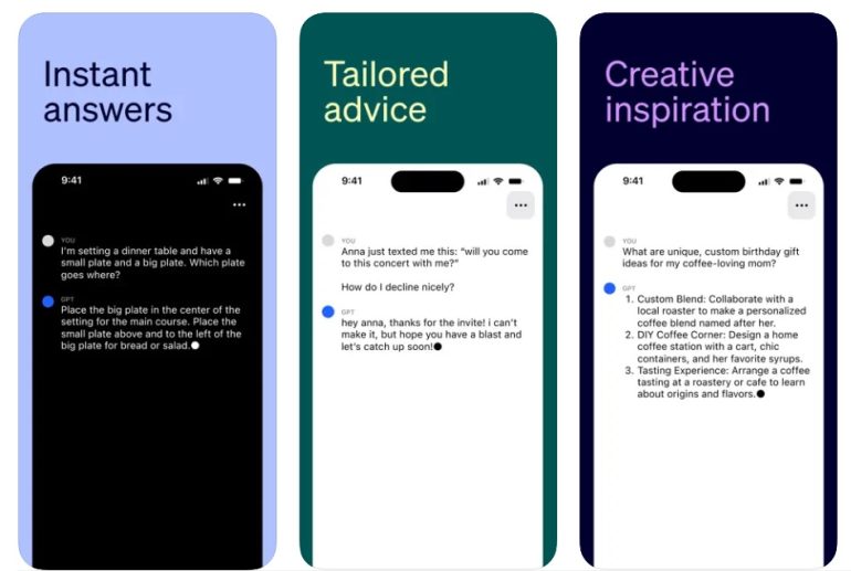 iOS app ChatGPT