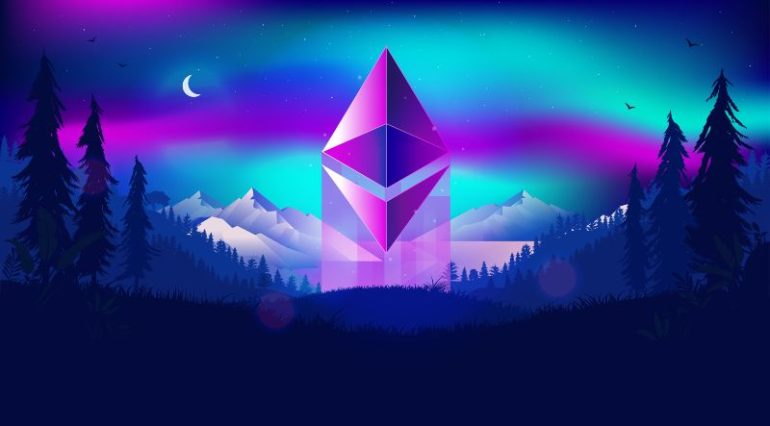 Ethereum symbool Bron: Overearth / Shutterstock.com