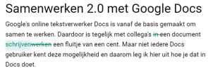 Via versiegeschiedenis bekijken wie wat heeft gewijzigd in een document