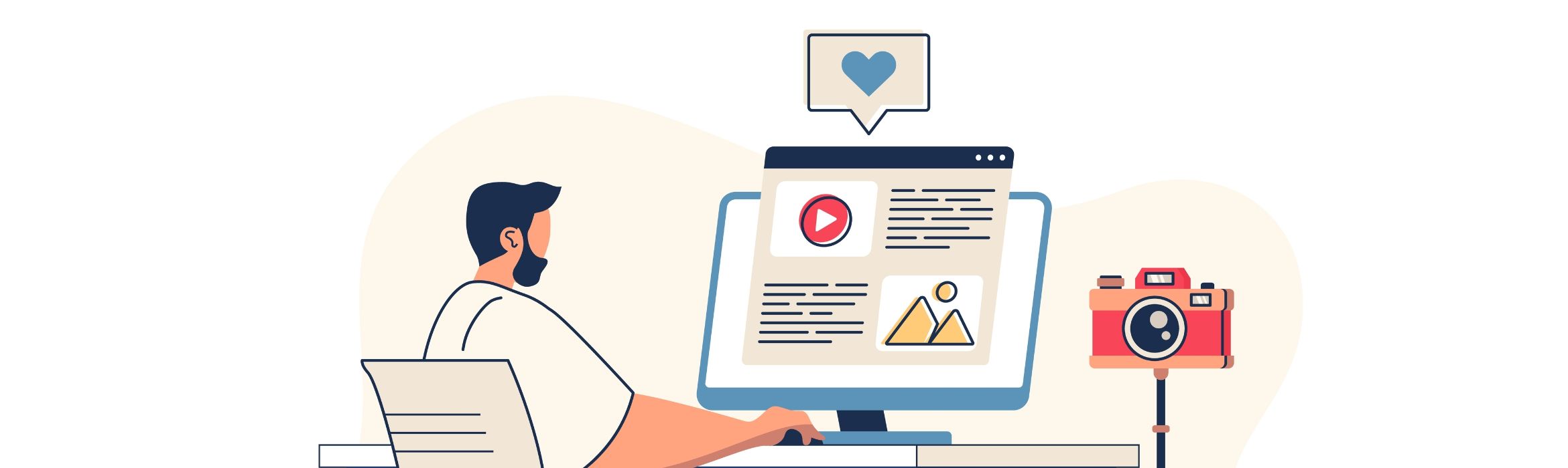 Man werkt achter computer bron: alexdndz / Shutterstock.com
